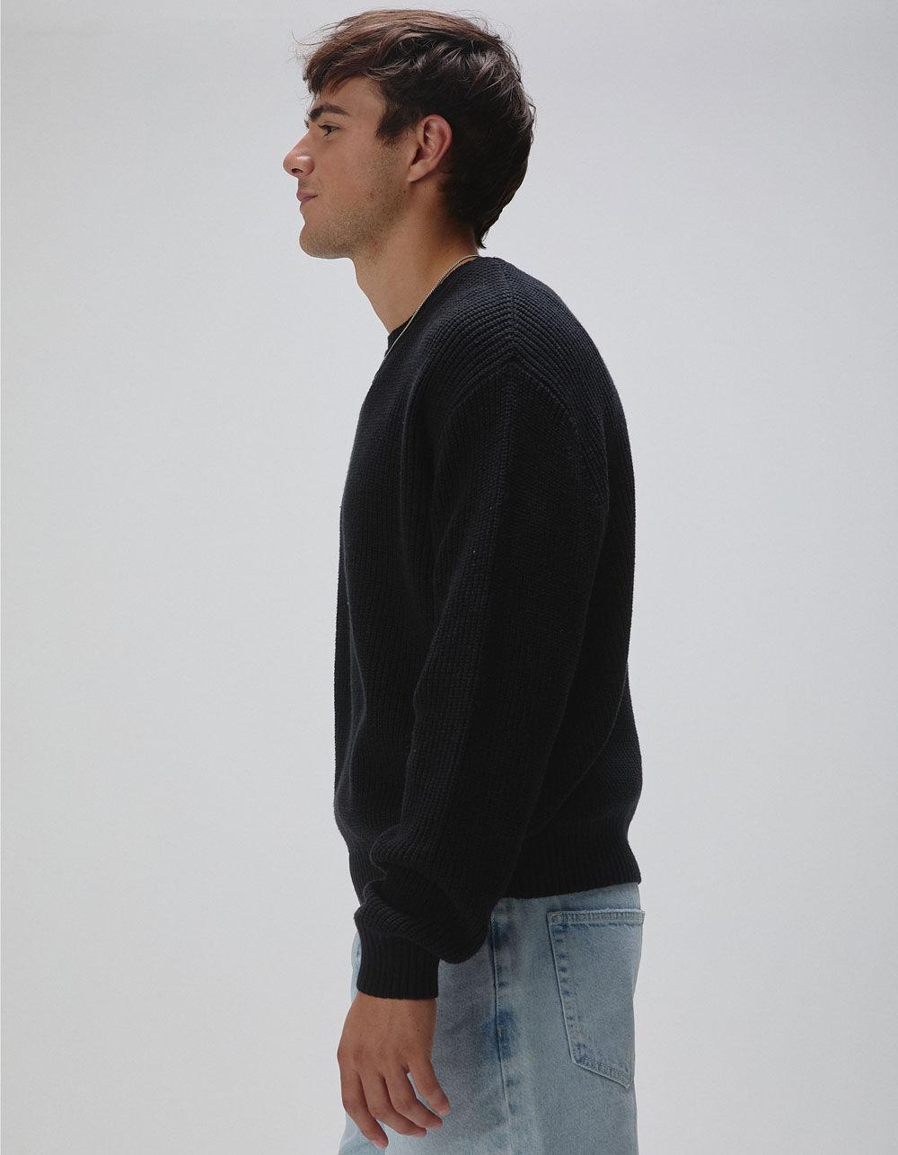 RSQ Mens Crewneck Sweater - BLACK Product Image