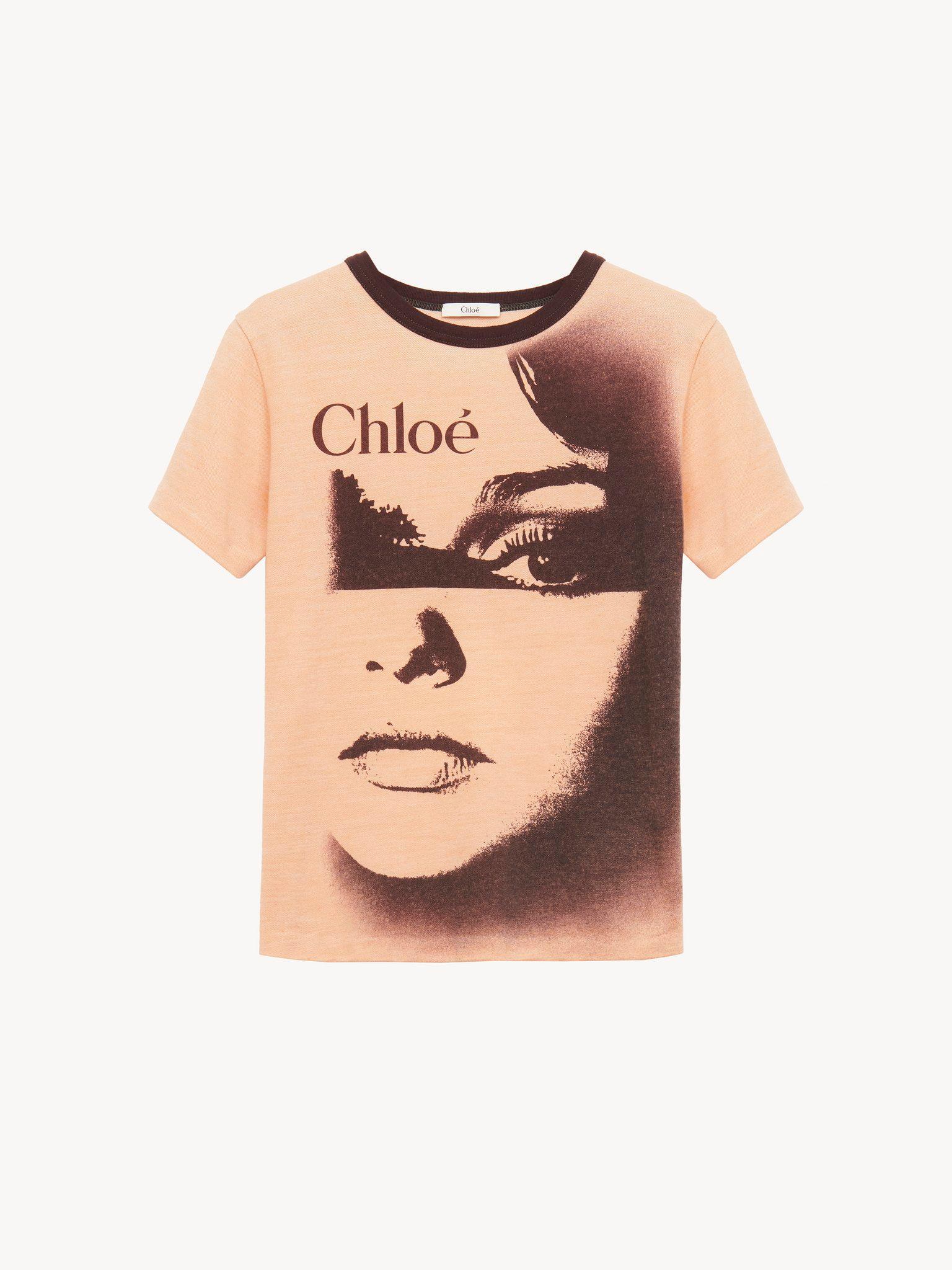 Crew-neck logo T-shirt in cotton jersey Product Image