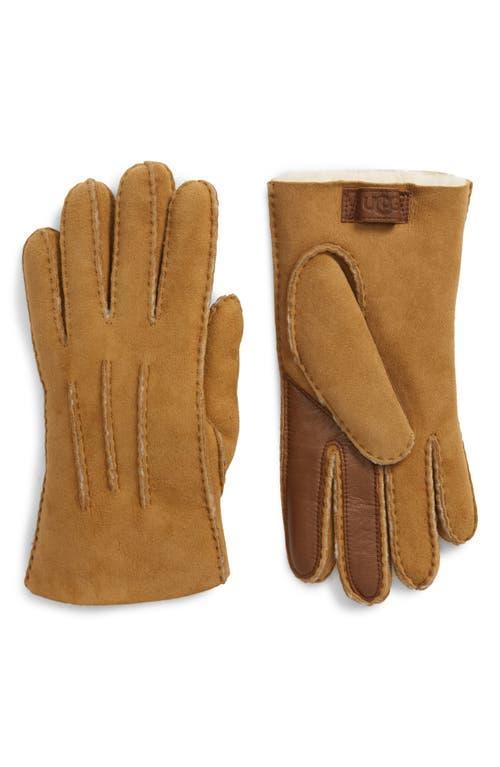 Mens Three-Cord Contrast Sheepskin Gloves Product Image