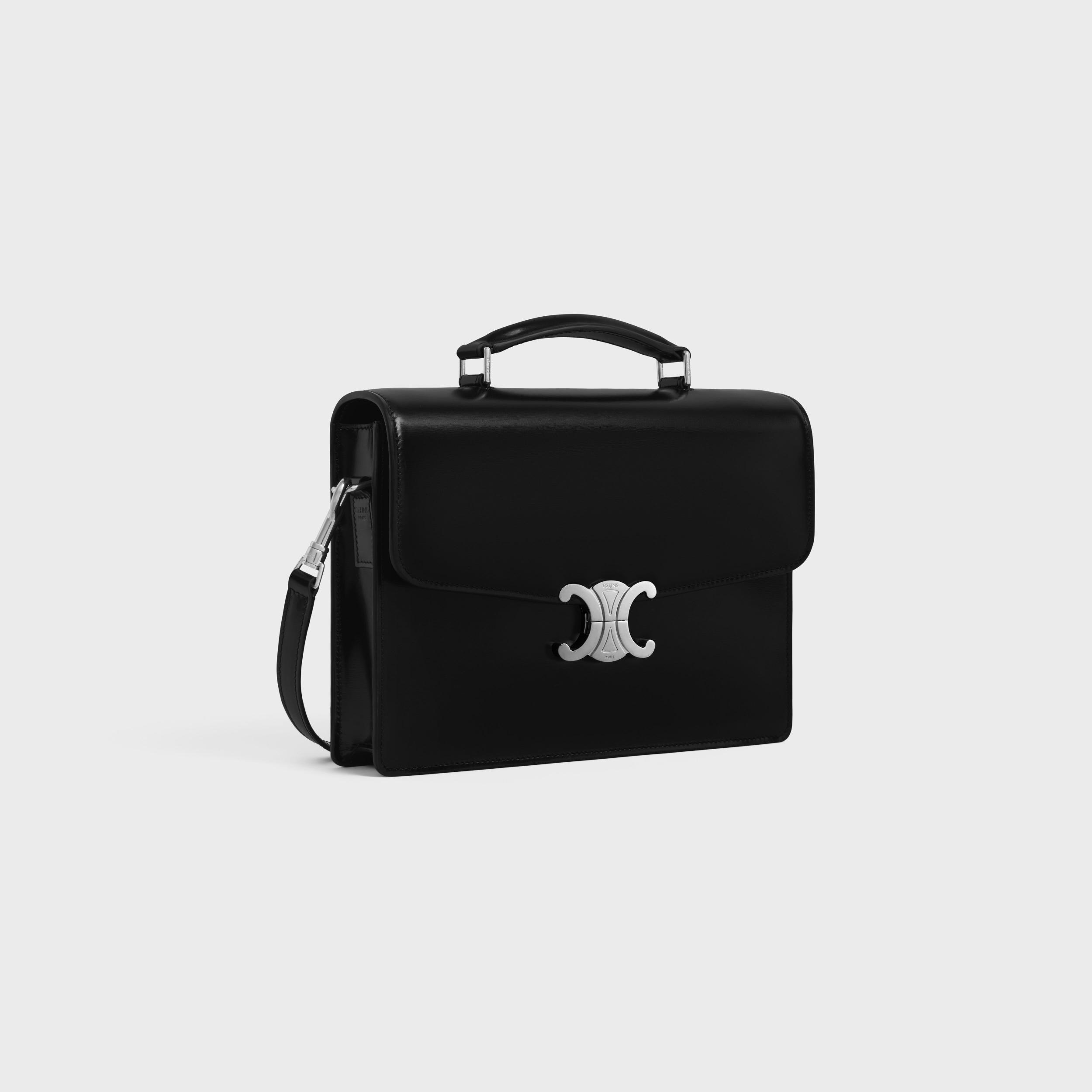 SMALL CARTABLE TRIOMPHE IN shiny calfskin Product Image