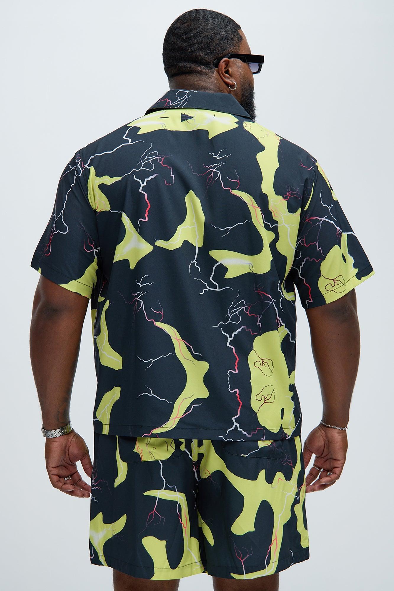 Flash Contrast Shirt - Black/Yellow Product Image