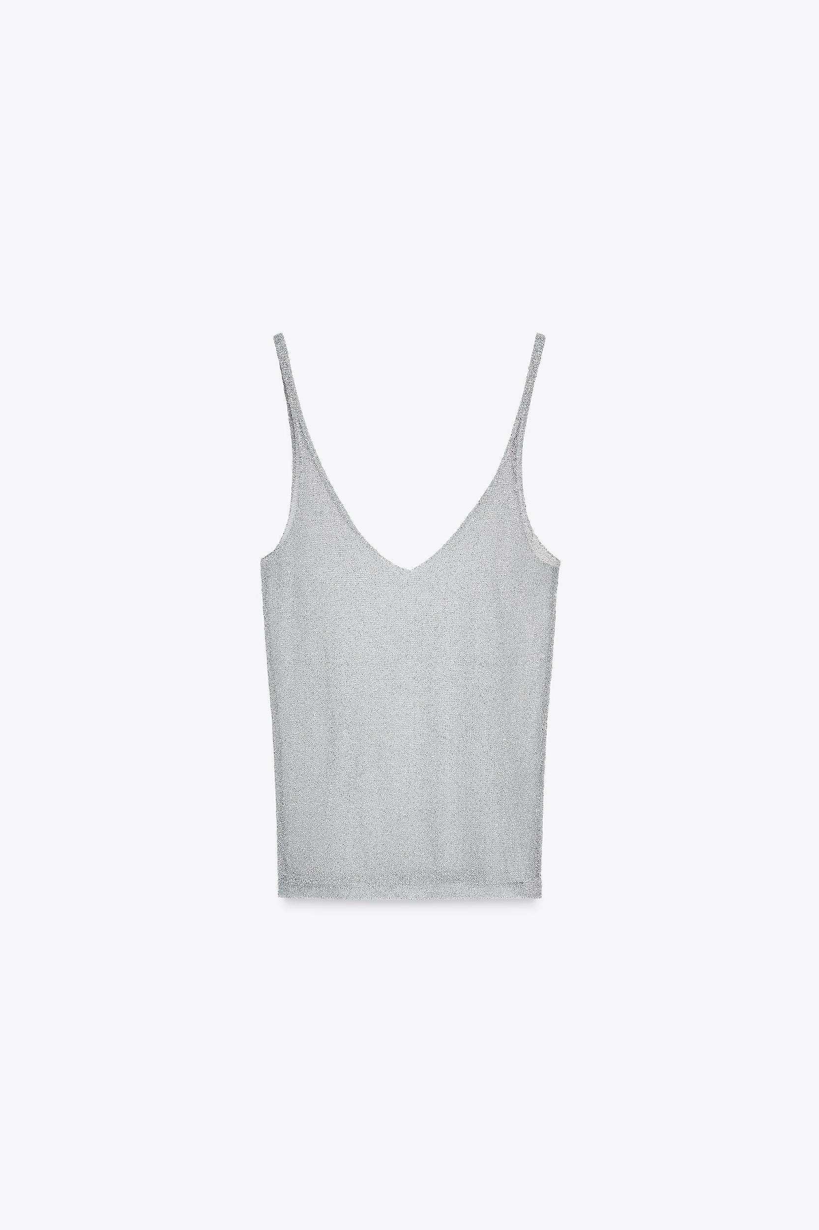 METALLIC THREAD STRAPPY TOP Product Image