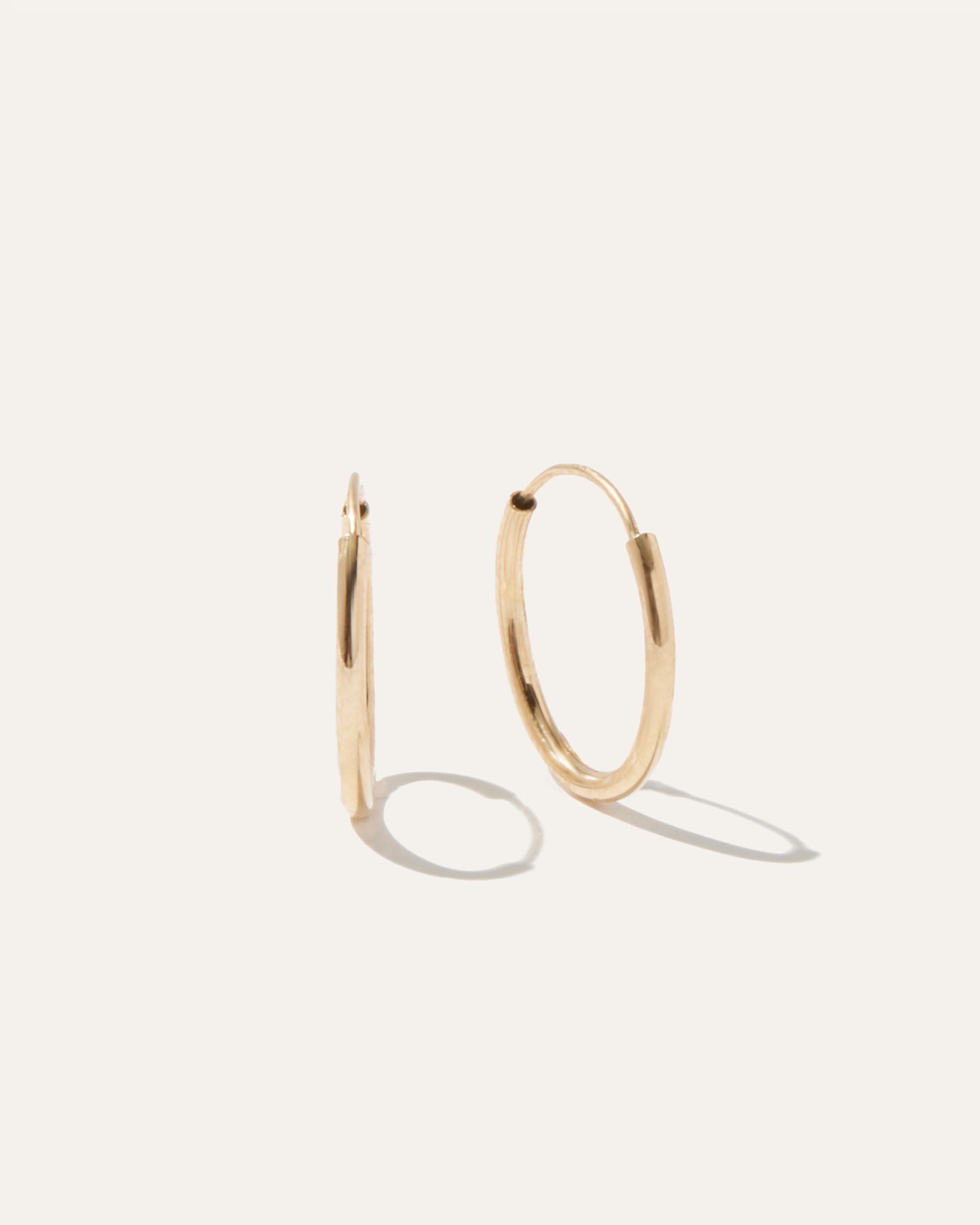 14K Gold Everyday Hoops Product Image