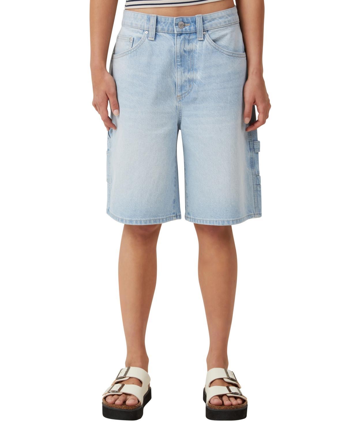 Cotton On Womens Super Baggy Carpenter Denim Jort Product Image