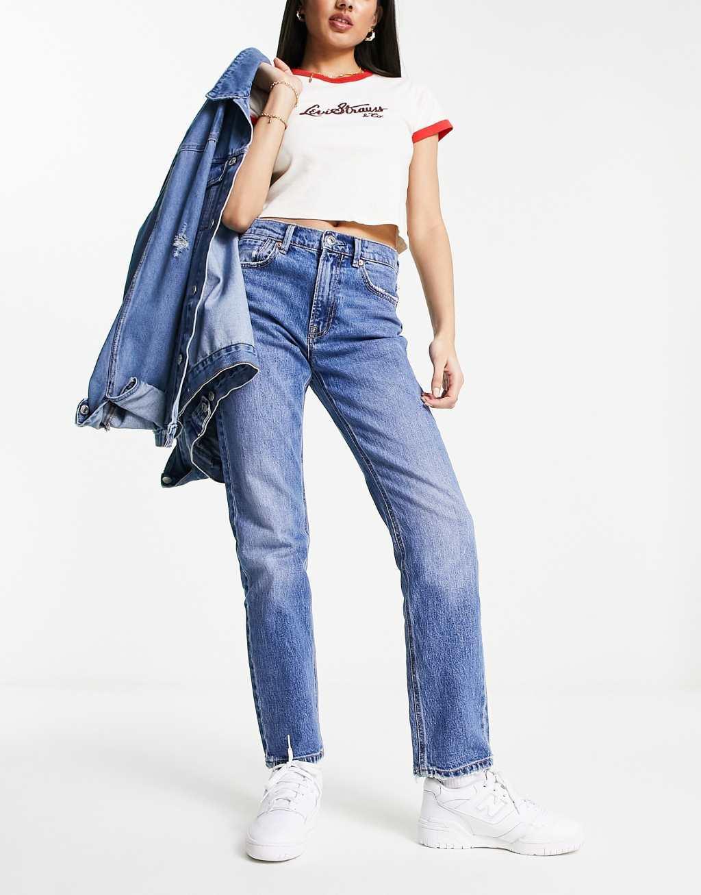 Stradivarius straight slim jeans Product Image