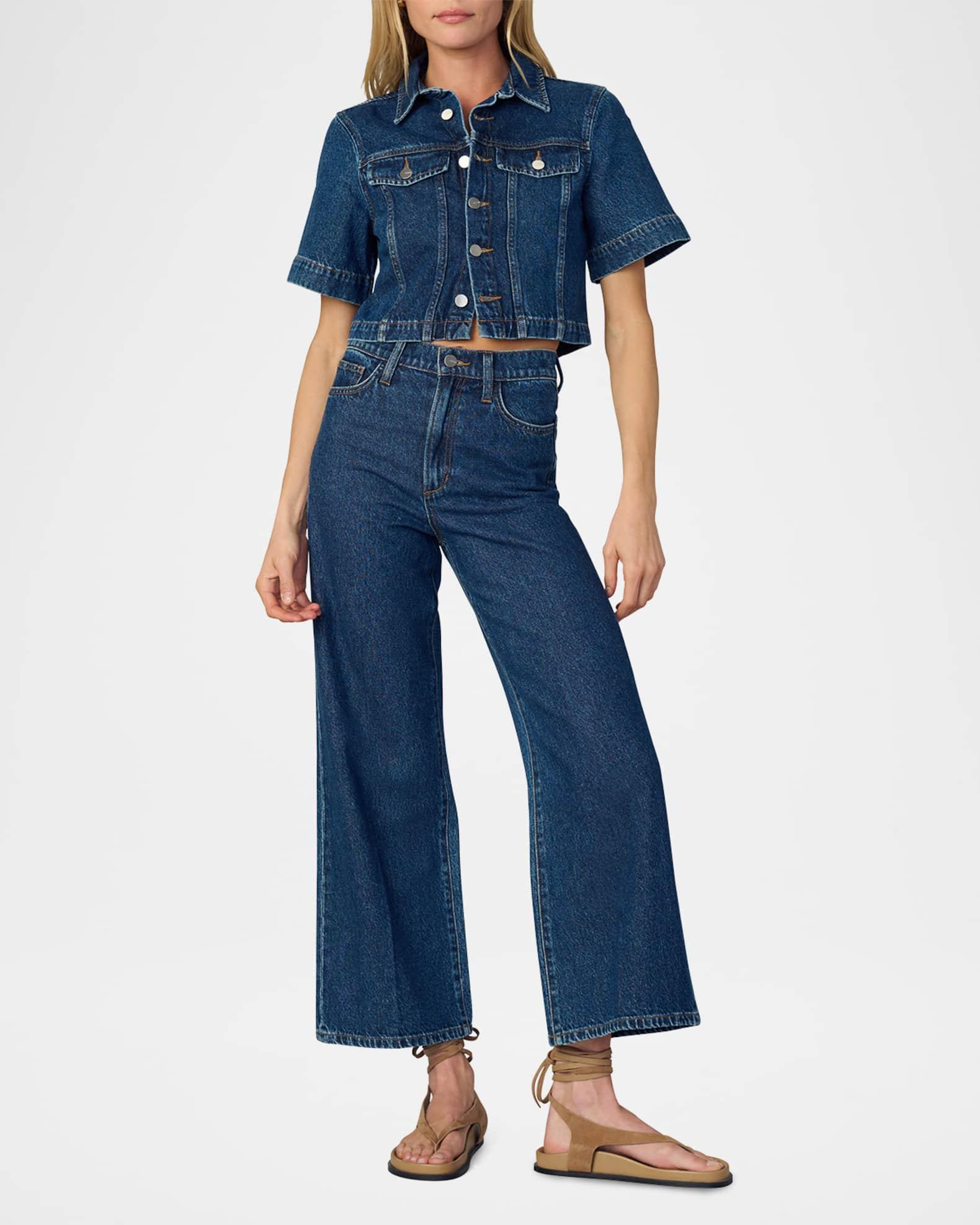 The Mia High-Rise Wide-Leg Ankle Jeans Product Image