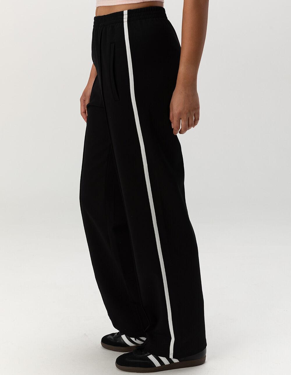 RSQ Womens Low Rise Baggy Track Pants - RED Product Image