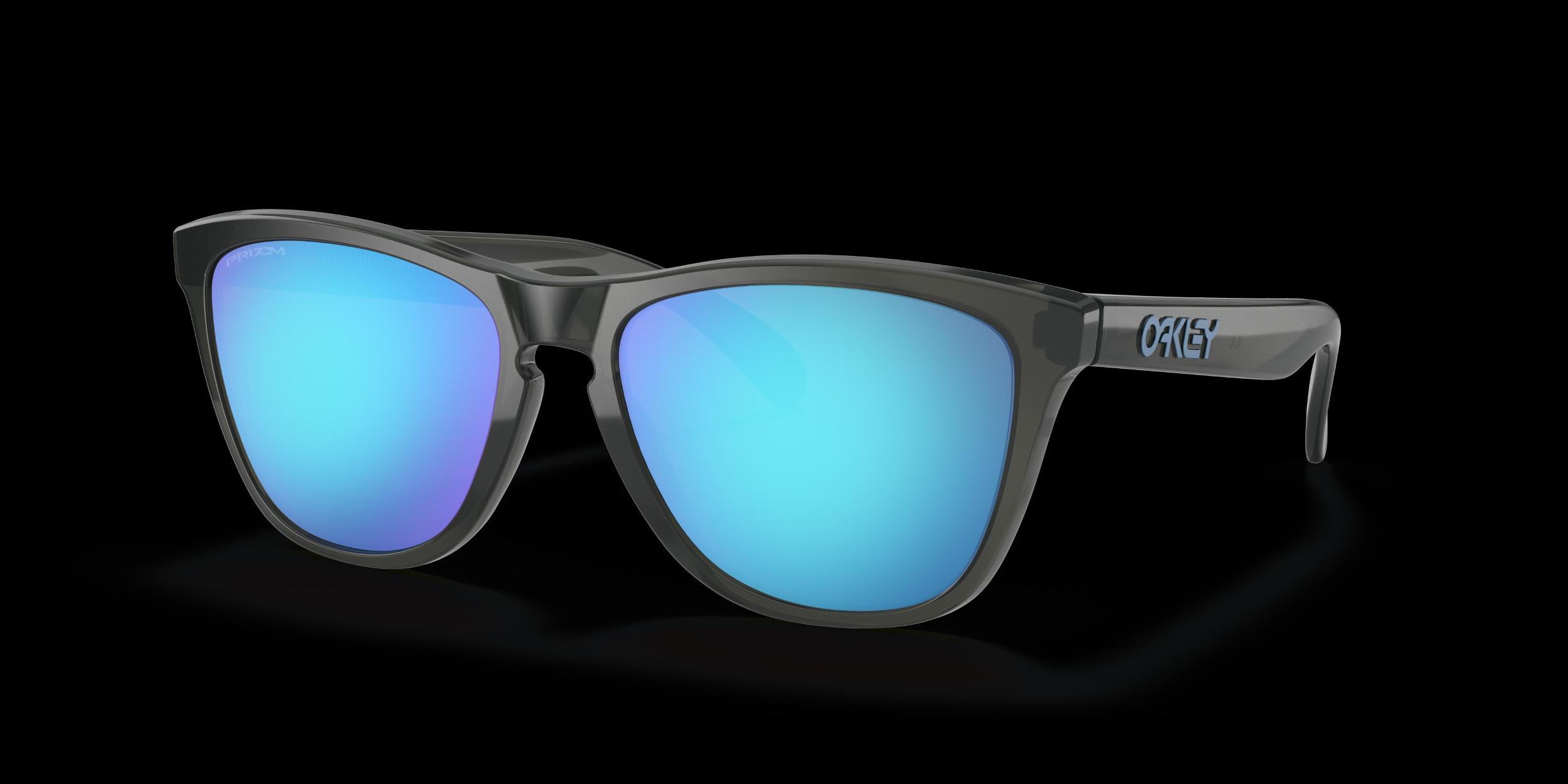 Oakley Unisex OO9013 Frogskins 55mm Square Sunglasses - Polished Clear/Prizm Violet Product Image