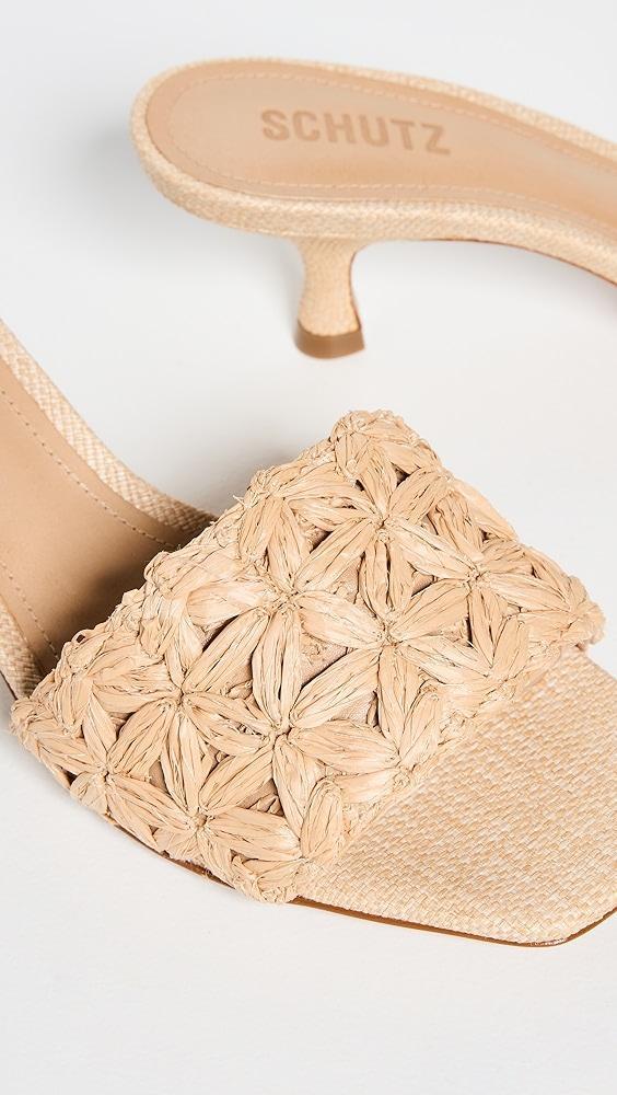 Schutz Dethalia Straw Slide Heels | Shopbop Product Image