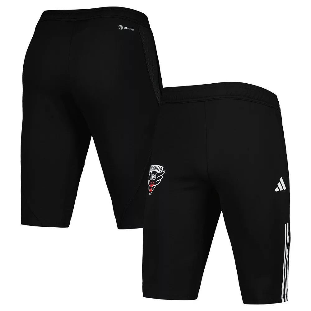 Mens adidas Black D.C. United 2023 On-Field Training AEROREADY Half Pants Product Image