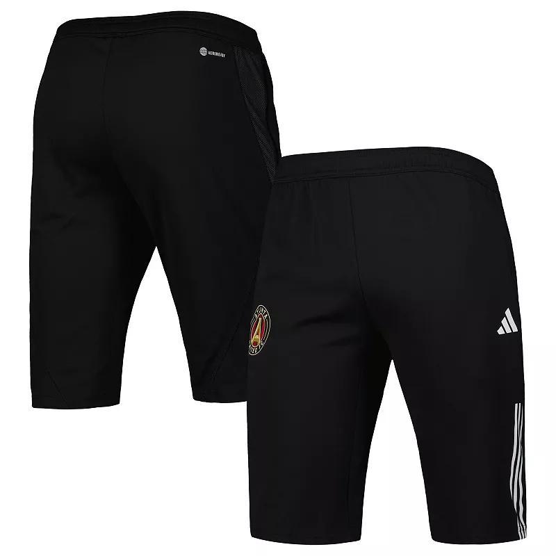 Mens adidas Black Atlanta United FC 2023 On-Field Training AEROREADY Half Pants Product Image