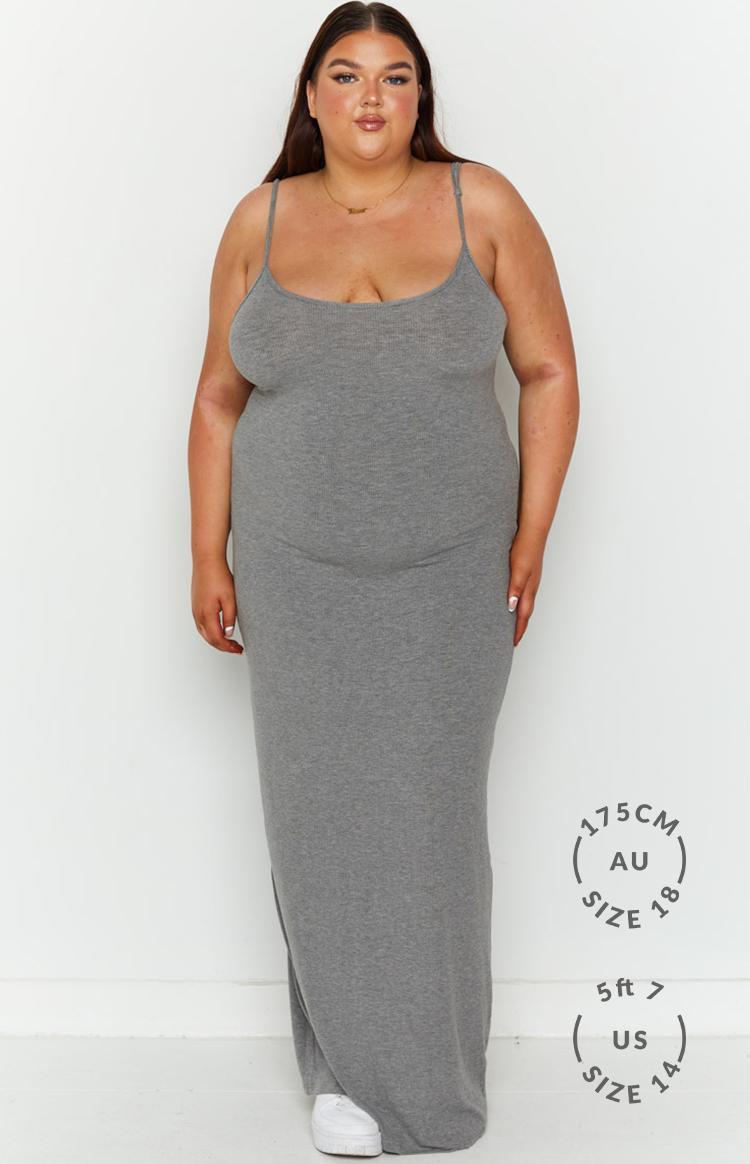 Melrose Grey Maxi Dress Product Image
