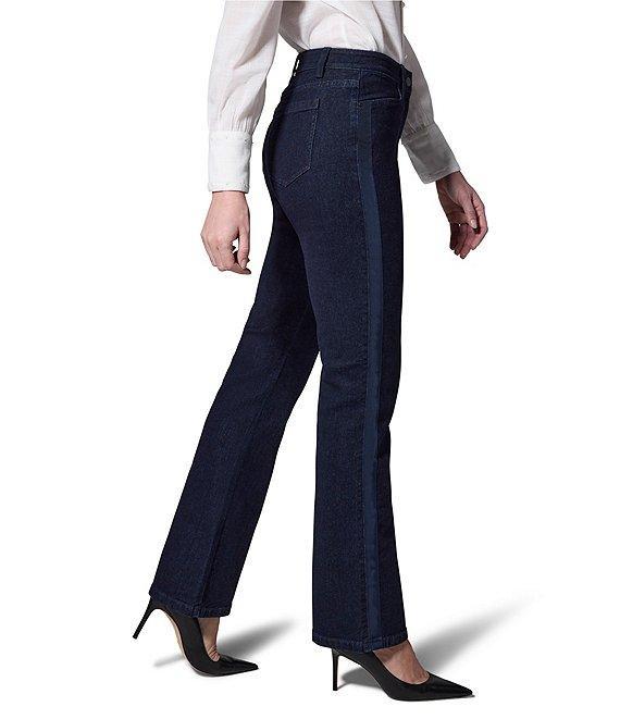 NIC + ZOE Ribbon Trim Denim Breakaway Bootcut Jeans Product Image