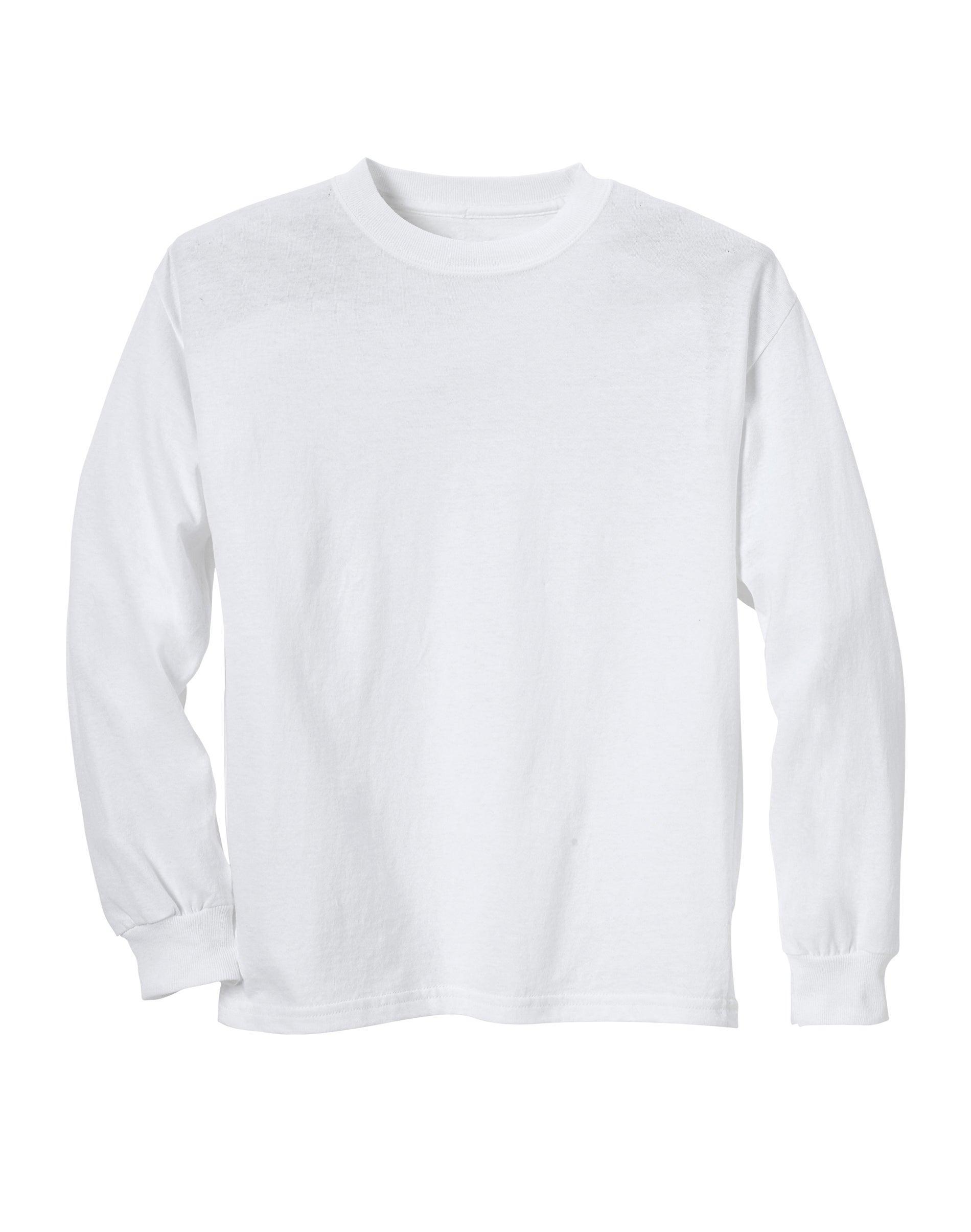 Hanes Kids' Comfort Soft 3pk Long Sleeve T-Shirt - Gray M Product Image