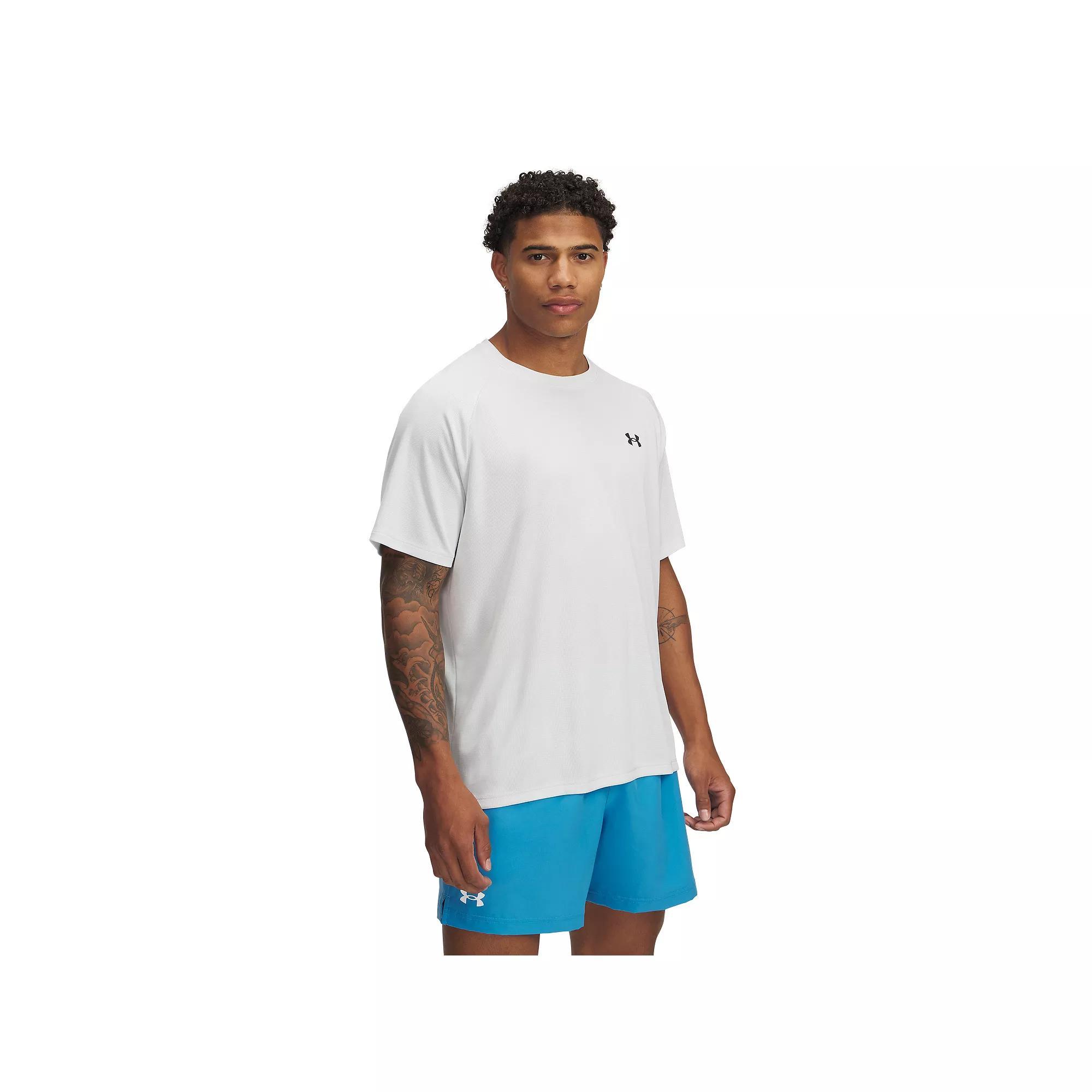 Big & Tall Under Armour Tech™ Textured Short Sleeve Tee, Men's, Size: 4XL, Distant Gray Product Image