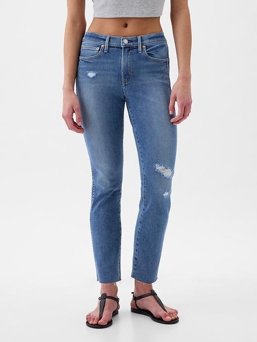 Mid Rise Vintage Slim Jeans Product Image