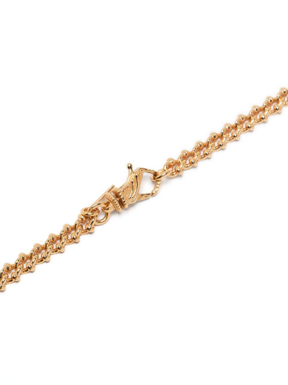 knot-detail gold-plated chain necklace Product Image