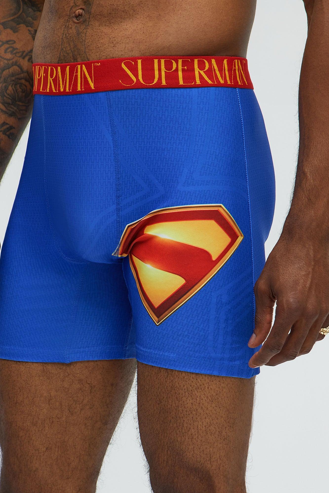 Superman Graphic Boxer Briefs - Blue/combo Product Image