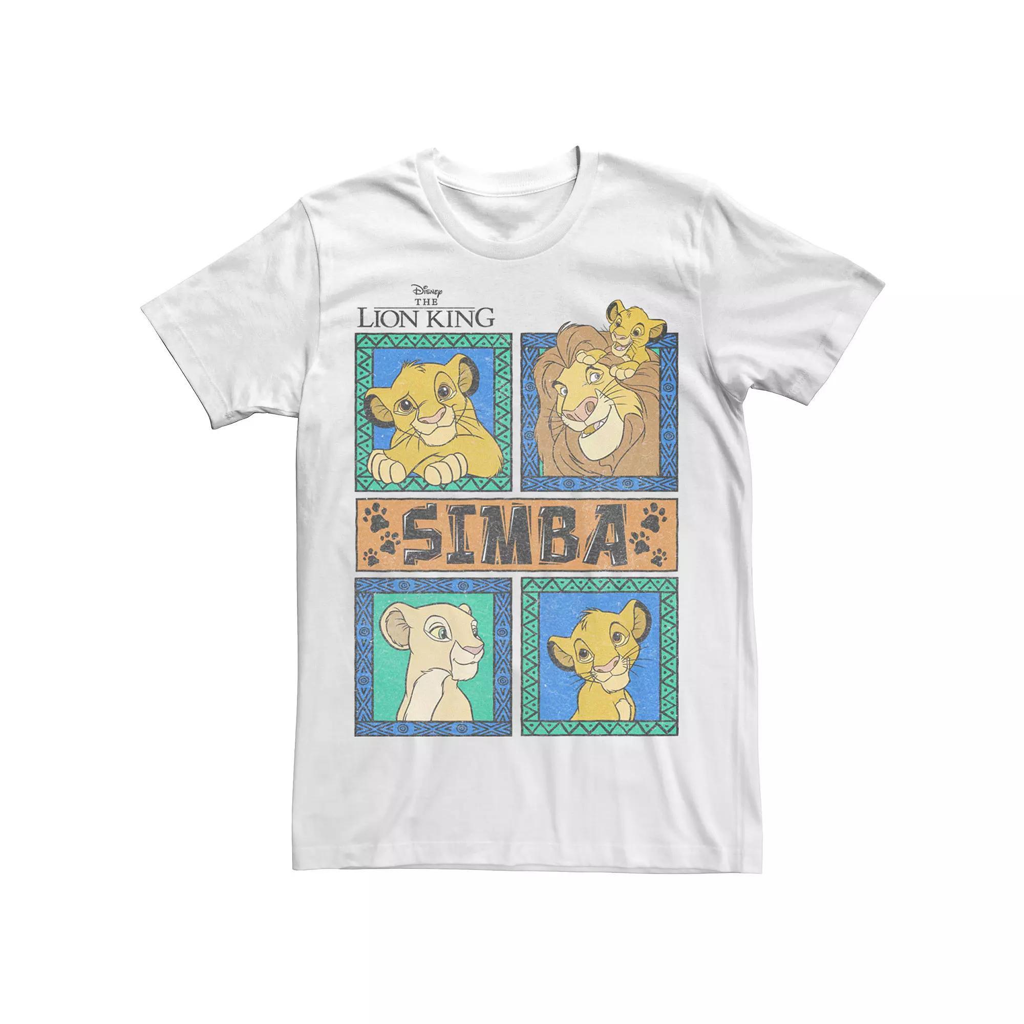 Big & Talll Lion King Simbafied Lion Tee, Men's, Size: XLT, White Product Image
