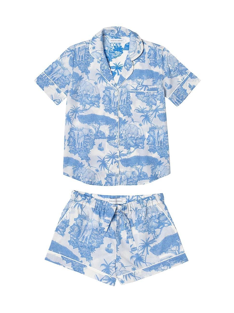 Desmond & Dempsey Loxodonta Short Pajama Set Product Image