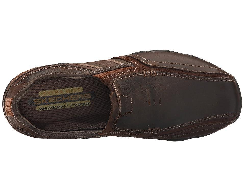 SKECHERS Classic Fit Diameter - Zinroy (Dark Leather) Men's Shoes Product Image