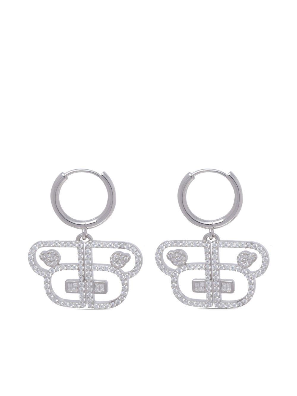 crystal-embellished drop earrings Product Image