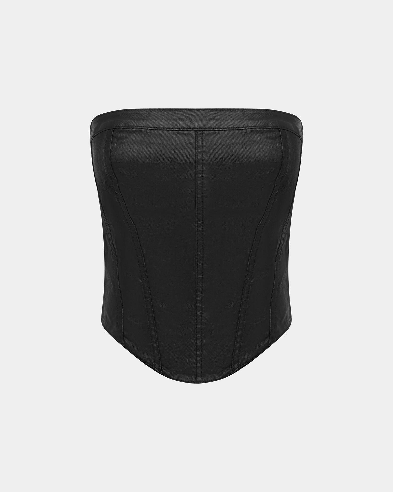 VAMPY BUSTIER BLACK WAX Female Product Image