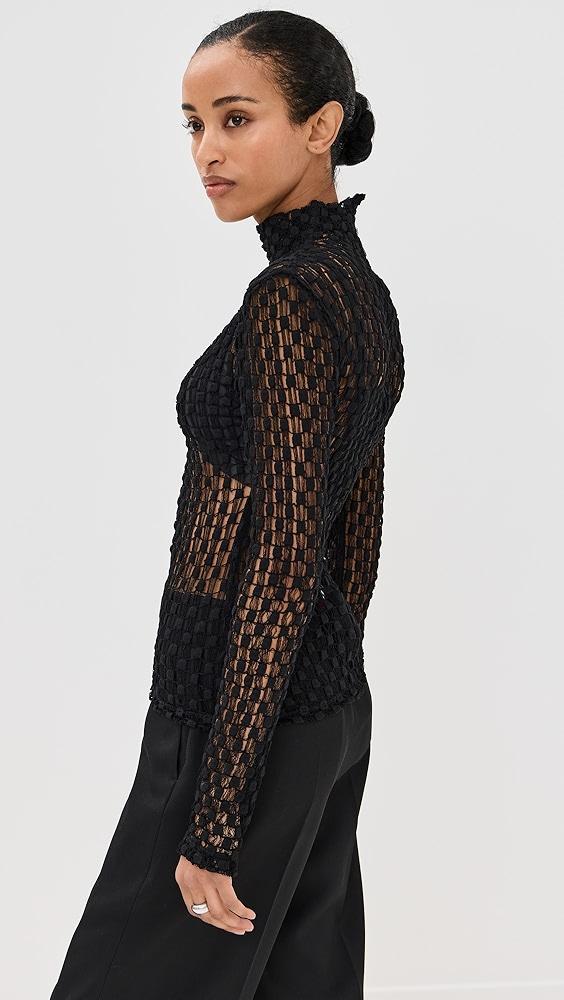Róhe Geometrical Lace Top | Shopbop Product Image
