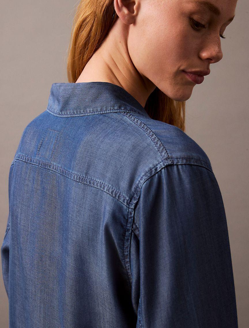 Lyocell Button-Down Shirt Product Image