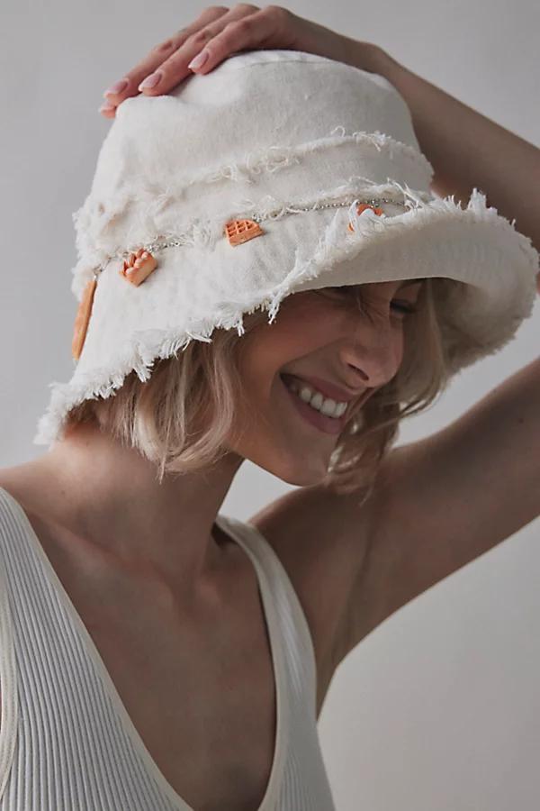 Pastry Charm Denim Bucket Hat Womens at Urban Outfitters Product Image