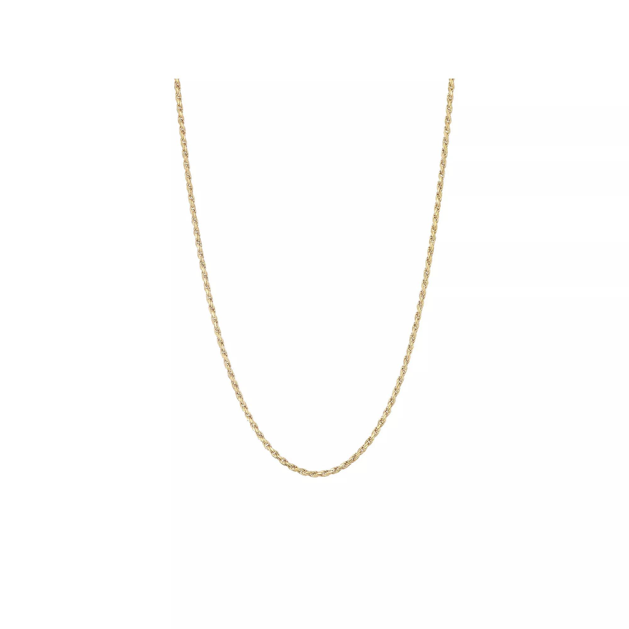 Giorgio di Vicenza Sterling Silver Italian Rope Chain Necklace, Women's, Size: 20", Gold Tone Product Image