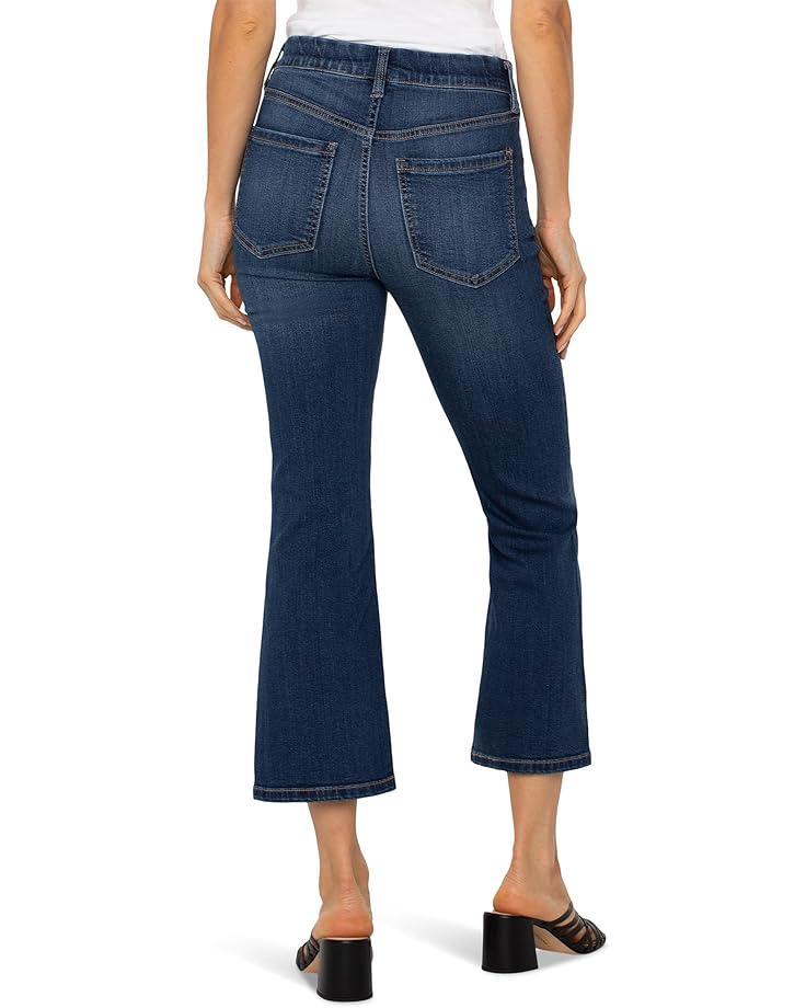 Gia Glider Mid-Rise Pull-On Flare Jeans w/ Wide Hem Product Image