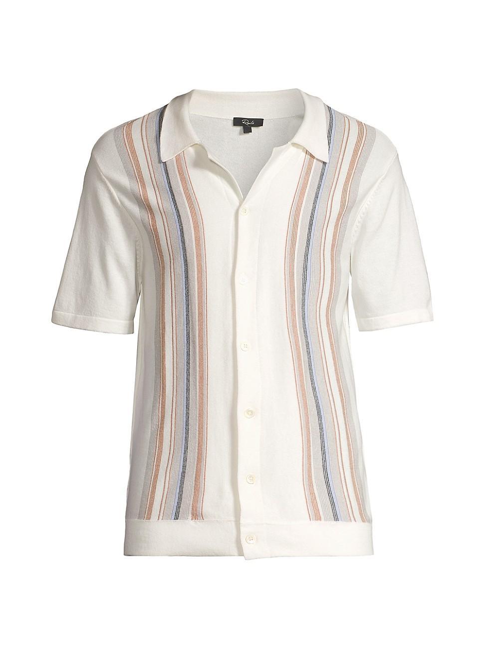 Mens Silas Striped Polo Shirt Product Image