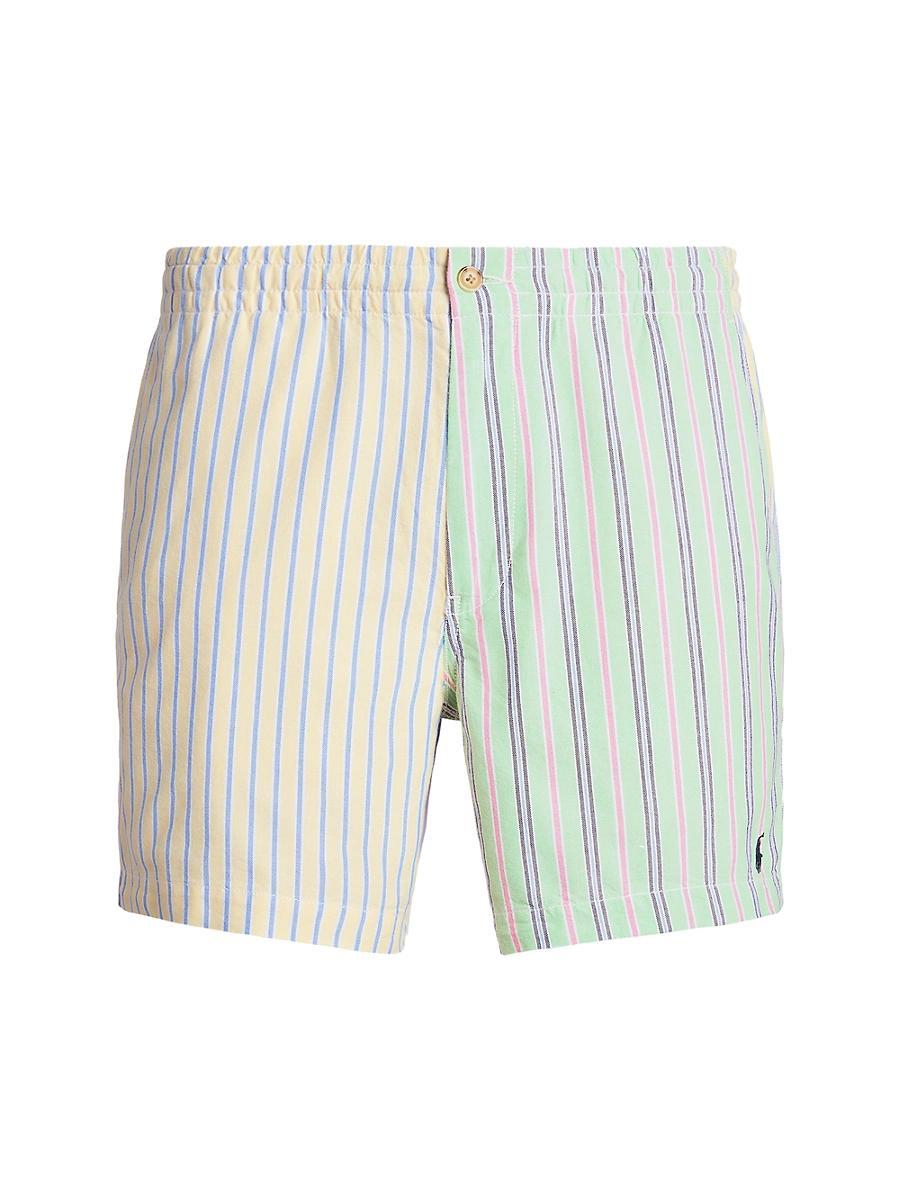 Mens Stripe Cotton Shorts Product Image