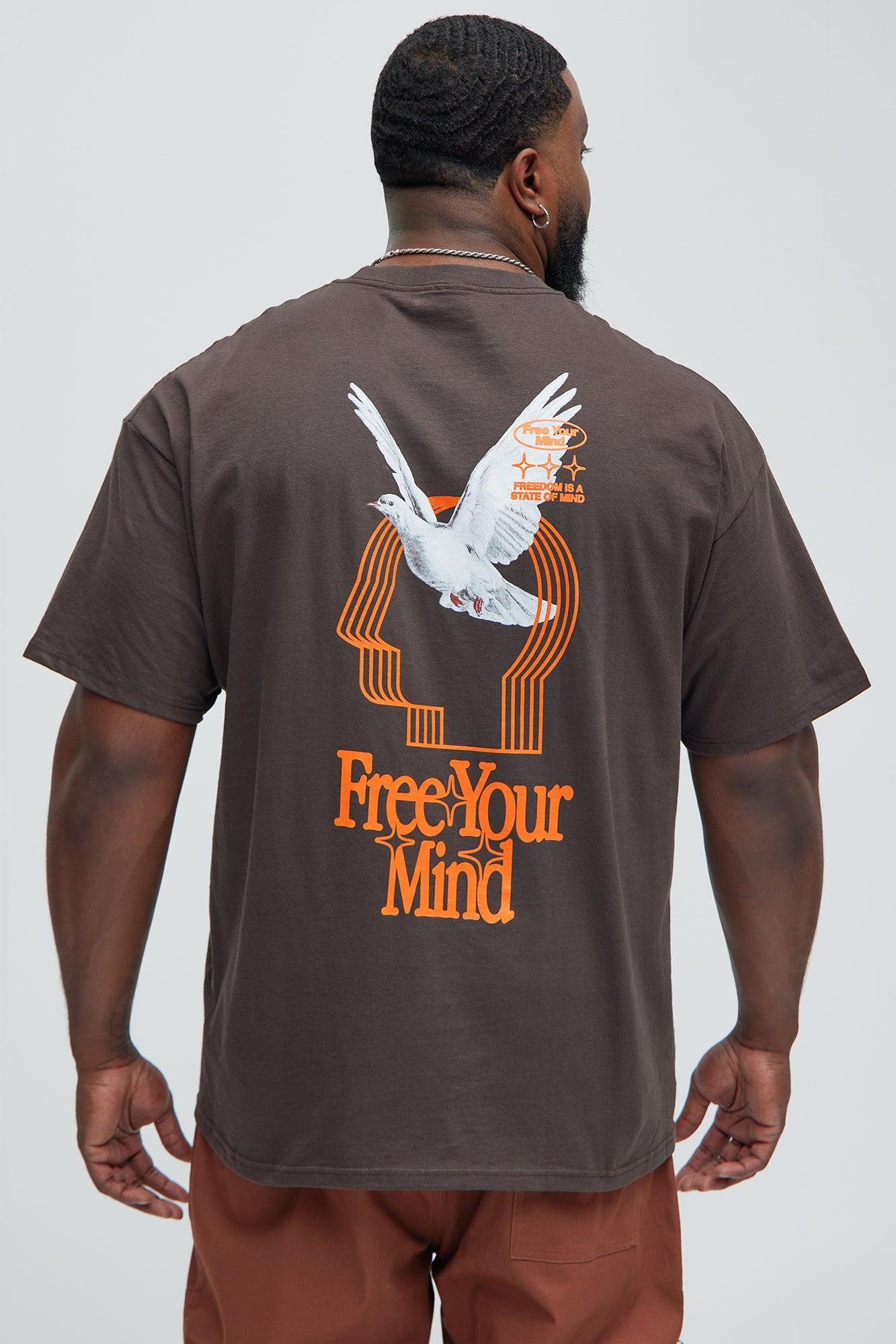 Free Your Mind Short Sleeve Tee - Brown Product Image