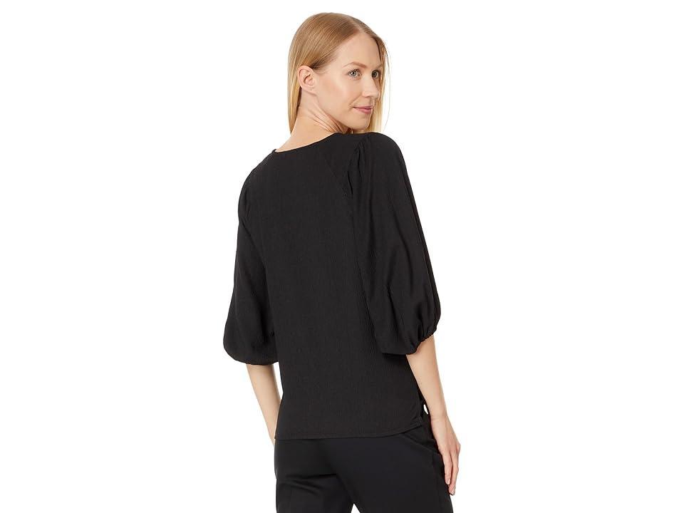 Vince Camuto Short Puff Sleeve Top (Fiercely Fuchsia) Women's Clothing Product Image