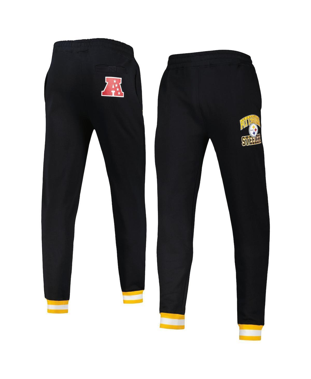 Men's Starter Black Pittsburgh Steelers Blitz Fleece Jogger Pants, Size: Medium Product Image