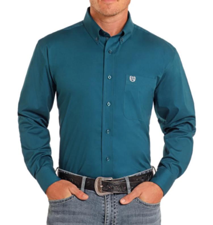 Panhandle® Men's L/S Solid Poplin Button Shirt - Choose Color Product Image
