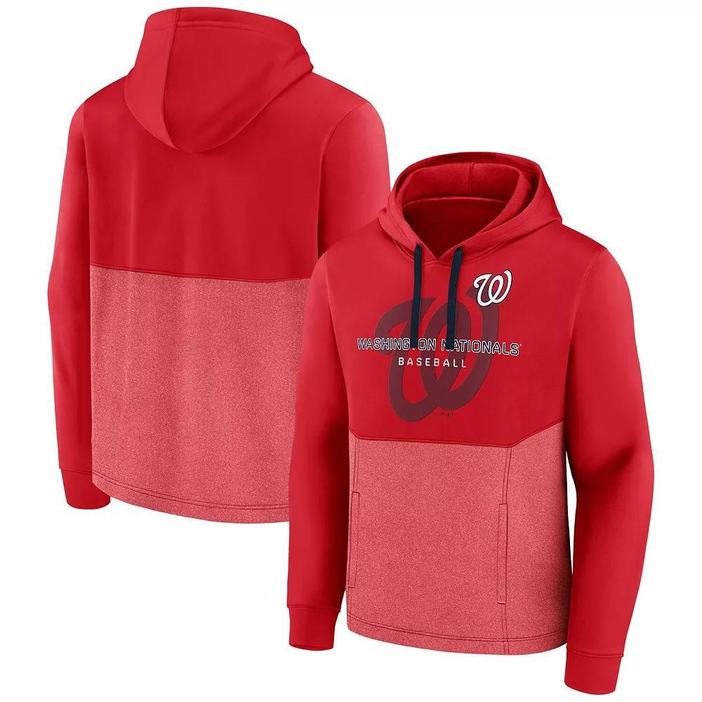 Men's Fanatics Branded Red Washington Nationals Call the Shots Pullover Hoodie, Size: 3XL Product Image