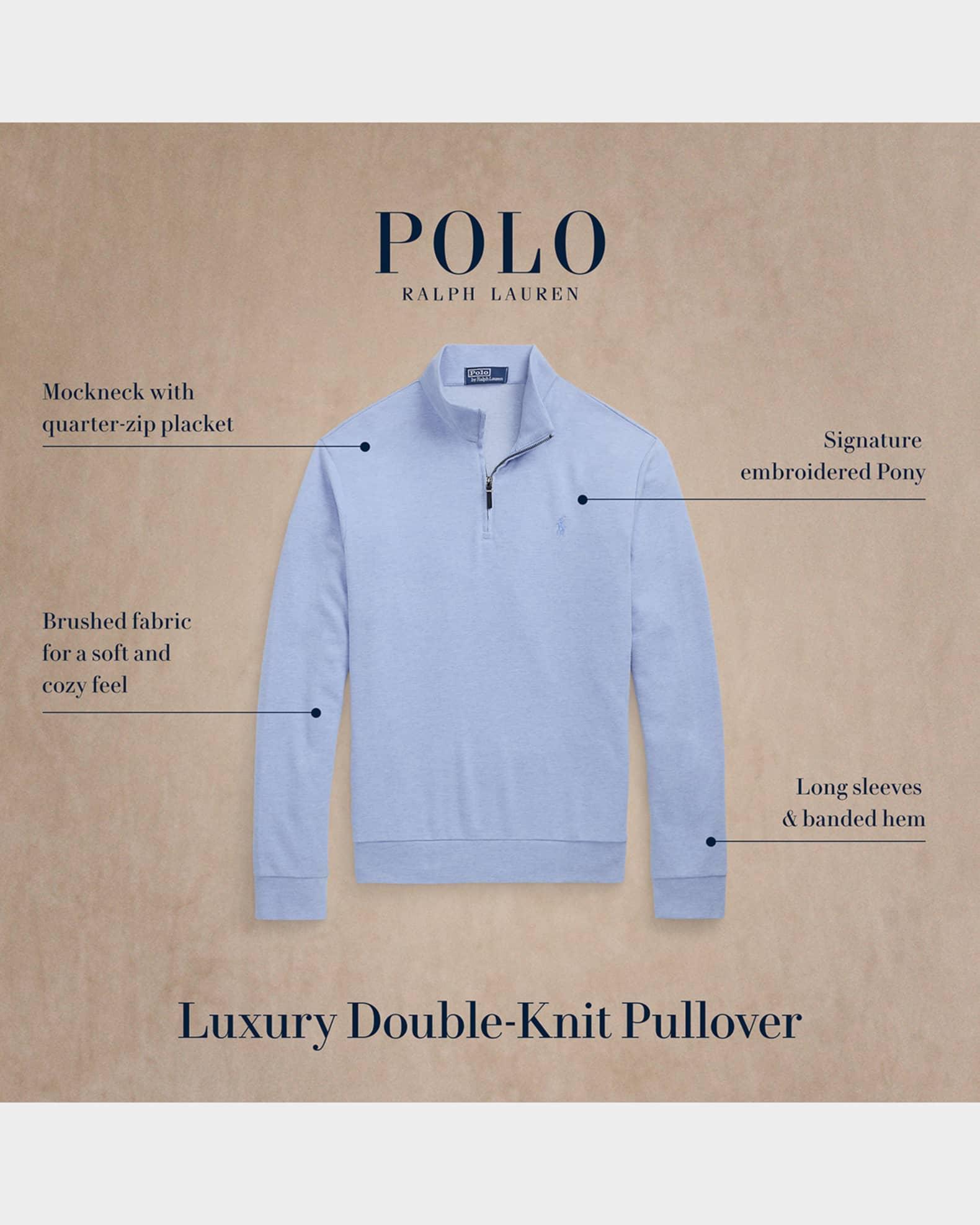 Mens Double-Knit Jacquard Quarter-Zip Sweater Product Image
