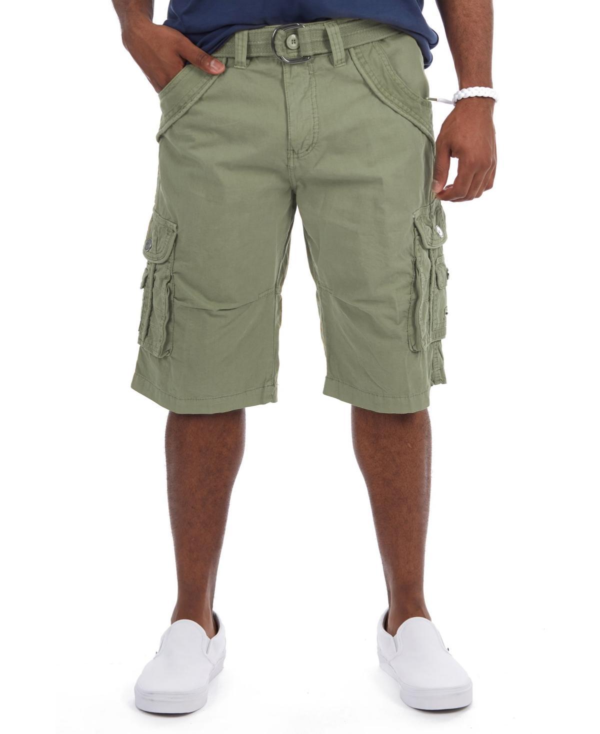 Men's Xray Belted Double-Pocket Bermuda Cargo, Size: 42, Grey Product Image