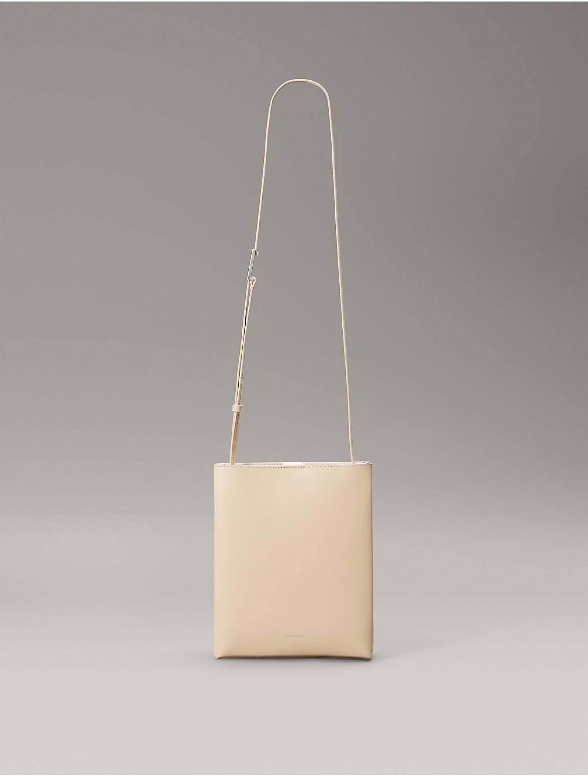 Calvin Klein Women's Line Leather Crossbody Bag - White Product Image