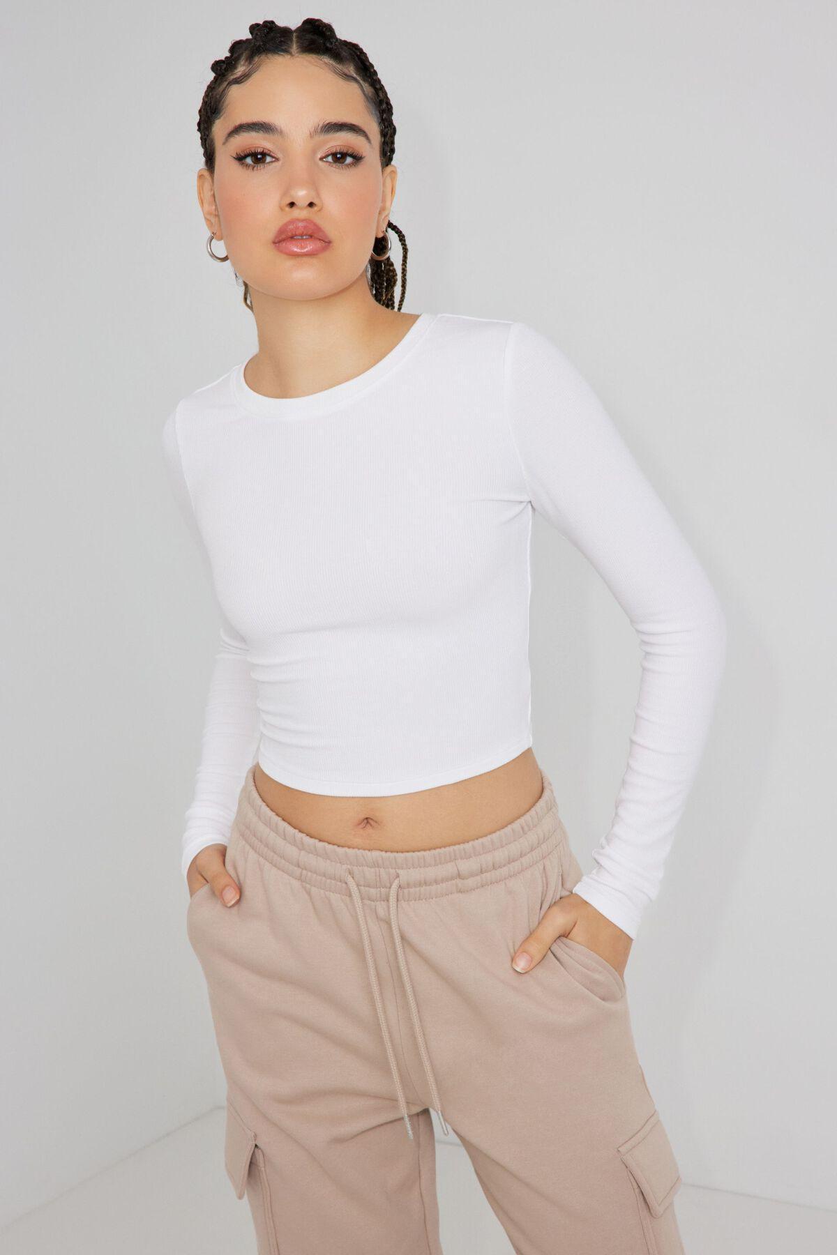 Kimmy Long Sleeve Crewneck Top Product Image