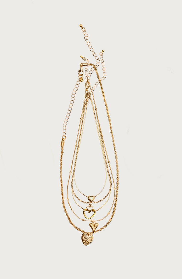 Big Heart Layered Necklace Product Image