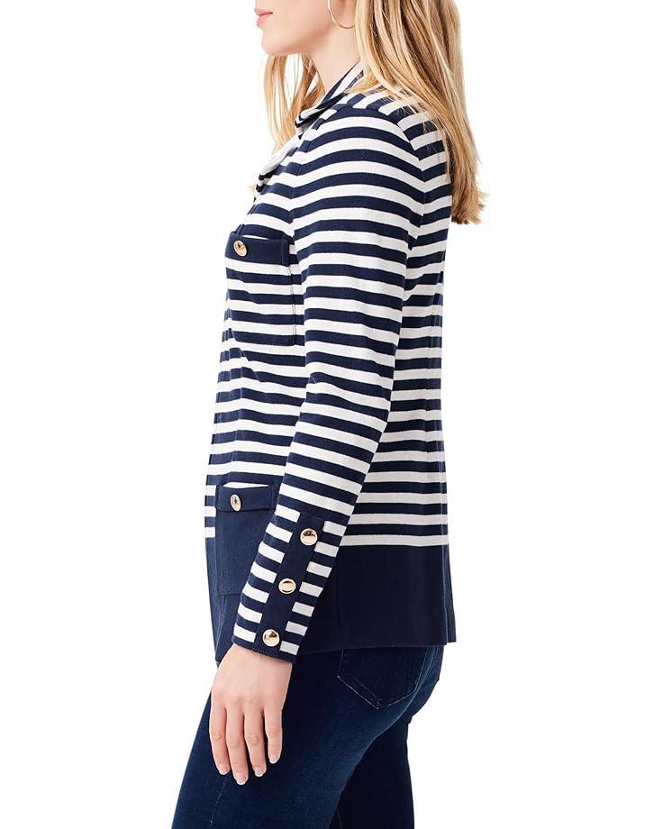 Mix Trim Knit Jacket Product Image