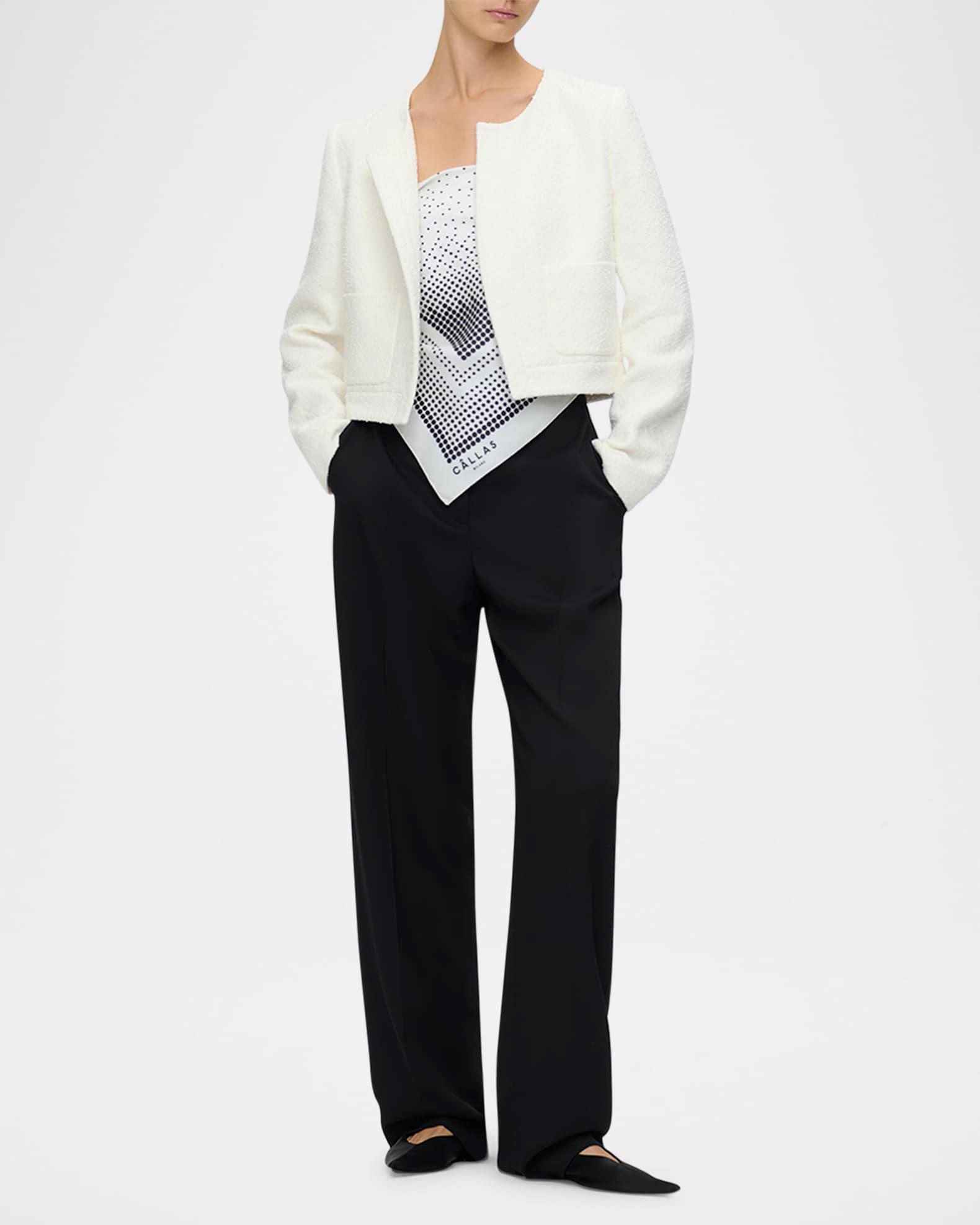 Alba Boucle Crop Blazer  Product Image
