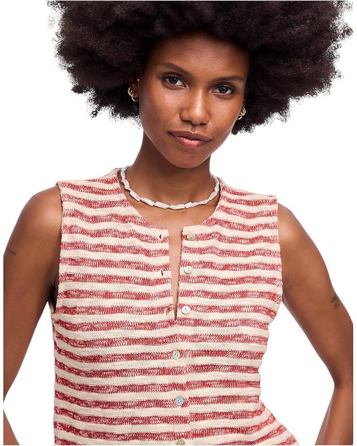 Stripe Seneca Cotton Boucle Tank Product Image