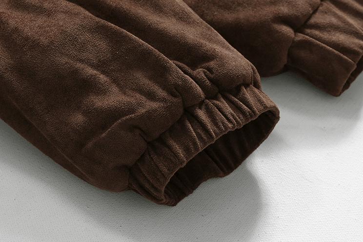 RT No. 6228 SUEDE ZIP-UP COLLAR JK Product Image