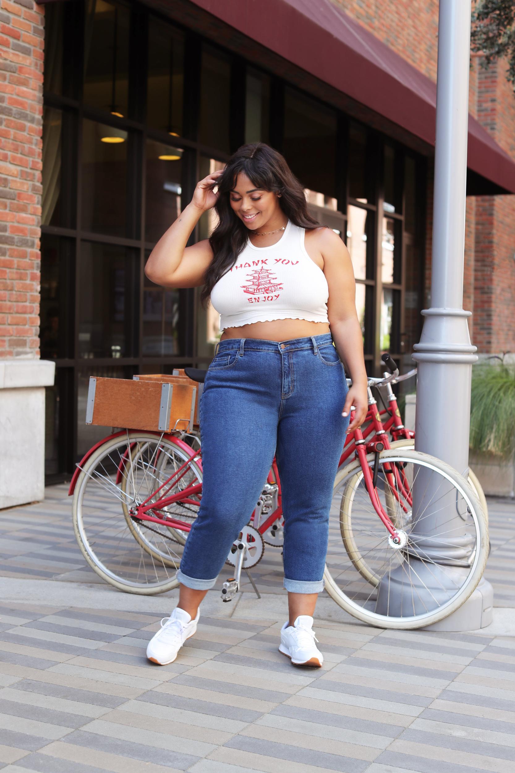 I Got It From My Mama Jeans - Dark Denim Product Image