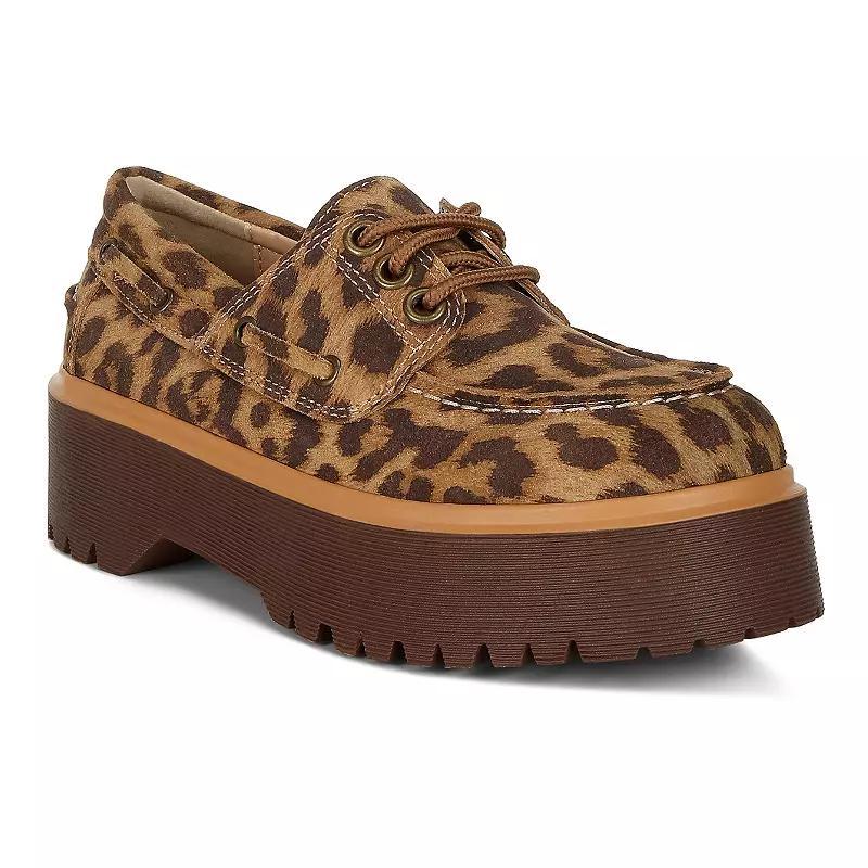 Rag & Co Onglur Women's Loafers, Size: 7, Leopard Product Image